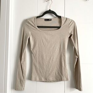 3/$25 Squareneck Longsleeve Top